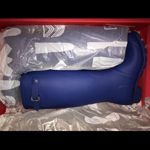 Tall Hunter Boot bright cobalt blue